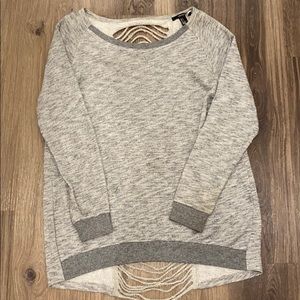 Grey oven back sweater